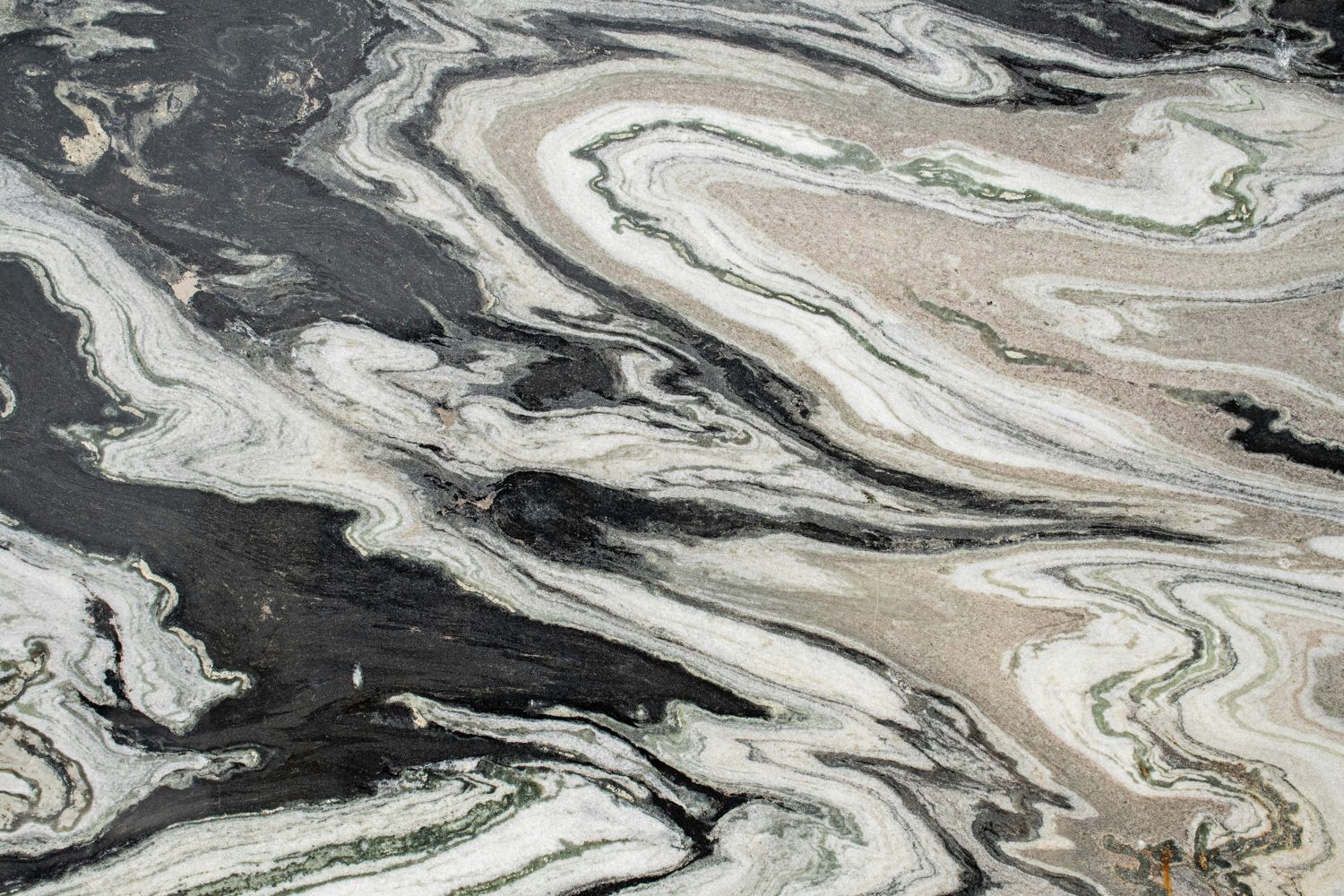 Metallic marble epoxy floor finish